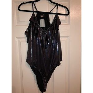 Women’s Plus Size Metallic BodySuit